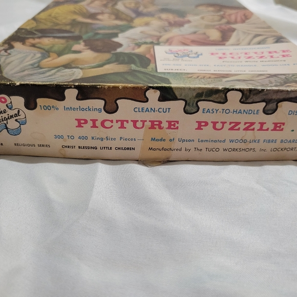 Tuco Picture Puzzle, Christ Blessing Little Children, 1961, Complete - Picture 4 of 9